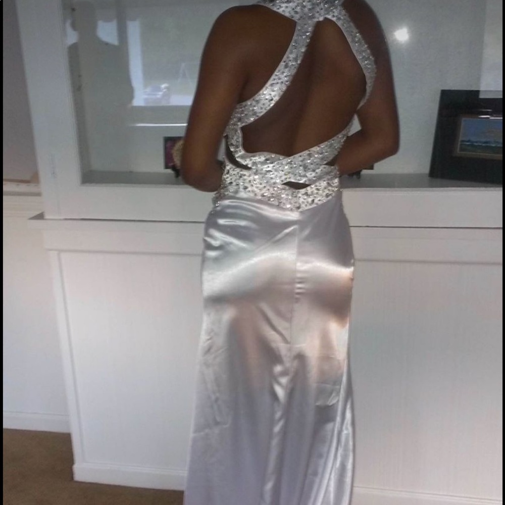 Silver Prom Dress